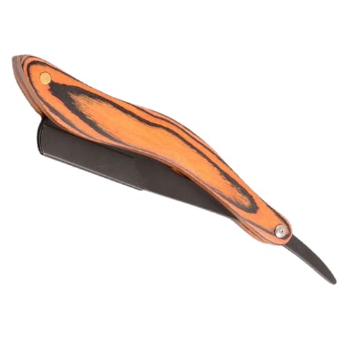 NIYANGLE Maquinilla De Afeitar Manual De Madera Con Cuchillas De Inoxidable Para Hombres Para Cuidado Personal