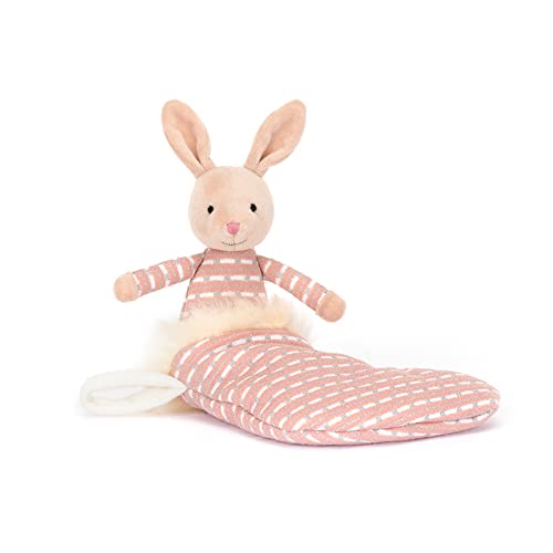 Jellycat Shimmer Stocking Pink Bunny Collectable Plush Decoration, Beige, 20 x 9 x 0 cm - Image 2