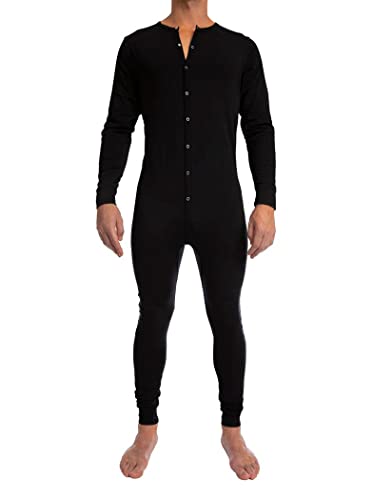 Jack Adams Usa Lumberjack Union Suit Black #TOP9