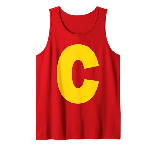 Letra C Ardilla Grupo A Juego Disfraz De Halloween Cosplay Camiseta sin Mangas