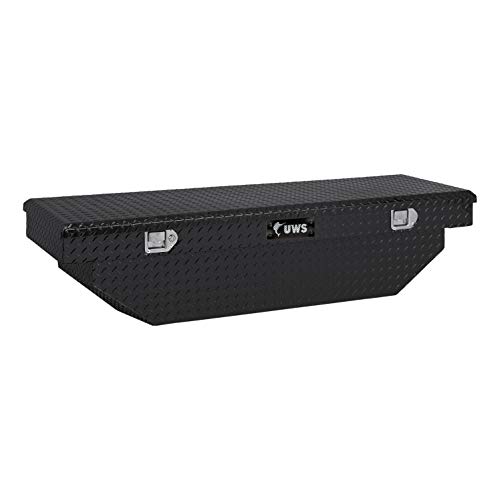 UWS TBS-63-A-BLK Black 63" Aluminum Single Lid Angled Crossover Toolbox