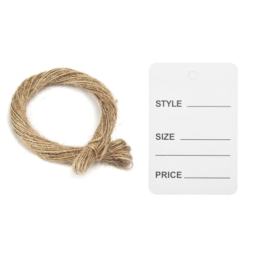 EINCORN 100Pcs Label Clothing Labels White Clothing Making Label, Small Label for Jewelry Crafting, Clothes