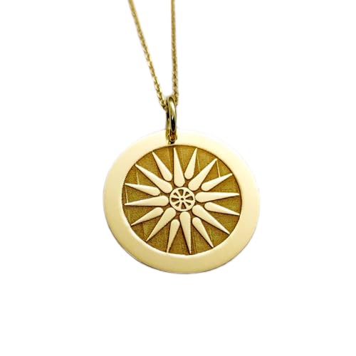 Pendentif étoile de Vergina en argent avec chaîne pour sublimer vos tenues