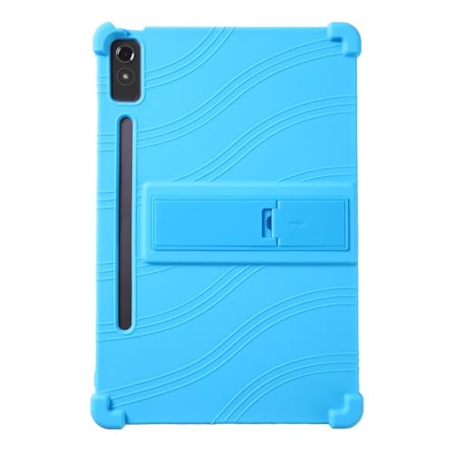 Étui Lenovo Tab M10 TB-X505F coque silicone bleu clair antichoc avec support pour tablette
