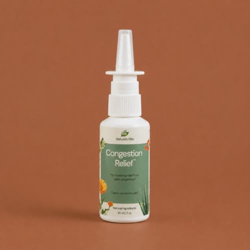 Nature's Rite Nasal Spray Decongestant, Congestion Relief, 1.5 oz. (45 mL), Portable, All Natural Sinus Nose Spray, Non-Addictive Sinus Relief for Allergy & Pollution Irritation - Image 3
