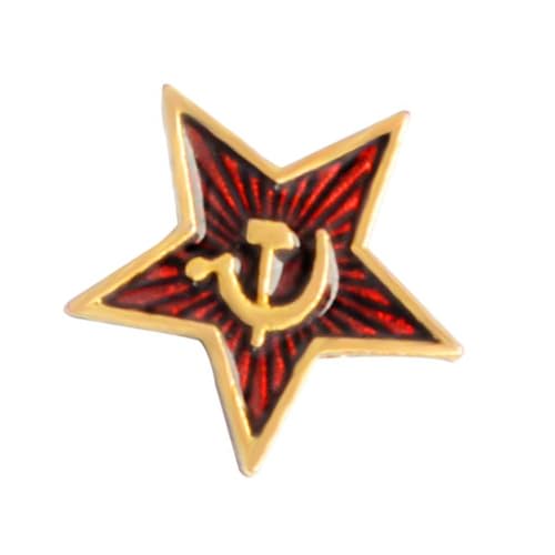 Broche comunista marxismo Veemoon en pack de 4 piezas de aleación vintage para ropa y trajes