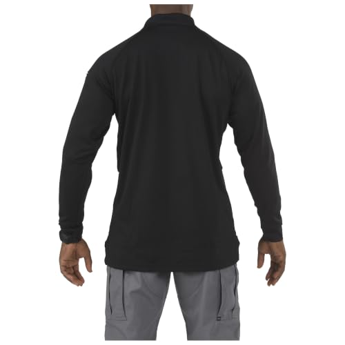 5.11 Tactical Polo de hombre de manga larga para trabajo, tela 100% poliéster, estilo 72049, resistente a sudor, desgarro y con bolsillos para bolígrafos miniatura 2