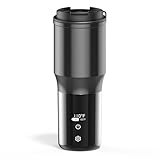 FUTURELAB Smart Mug,Temperature Control Heated, Coffee Mug,15OZ, 15 Hours Battery Life,Self-Heating,Vacuum Insulated Hot Beverage Warmer,LCD Screen,Adjustable Temperature