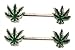 Nipple Ring Bars 14g 1/2 Forward Facing Pot Leaf Nipple Barbells Ch62