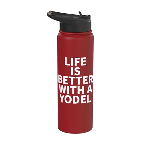 Yodel Apparel - Divertido diseño increíble para amantes de Yodeling Stainless Steel Insulated Water Bottle