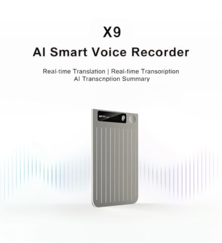 Image of TMY AI Voice Recorder Transcribe Summarize with AI Take Note for Meetings Calls Supports 70 Languages Translation Playback Digital App Control Ultra Slim Gray (TMY26)