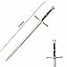 41 Inch Medieval Foam Witcher Hunting Long Sword for Cosplay LARP Costume Hollween (Steel 2)