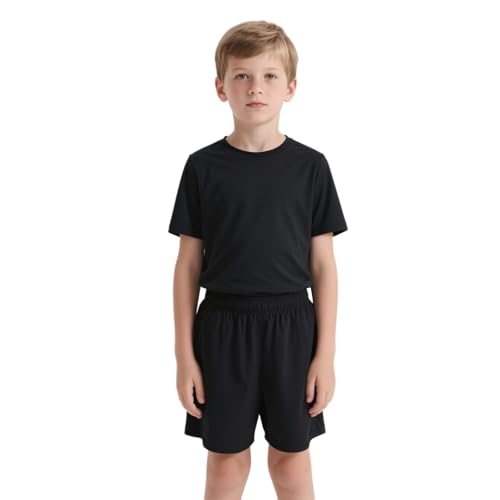 TopTie Big Boys Youth Soccer Short, 8 Inches Running Shorts with Pockets