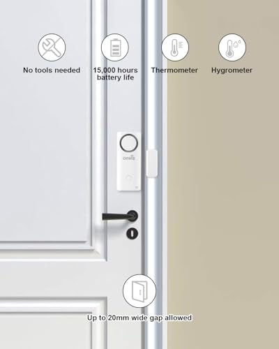 Onvis CS2 4-In-1 Wireless Door Window Contact Sensor For Alarm System And Smart Home Automation,Thermometer, Hygrometer, Only Works With Apple Homekit (Thread) -Need To Upgrade The Firmware To 1.6.6 thumb #6