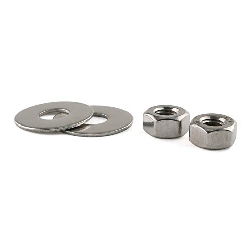E-Outstanding Toilet Bolts Set 2Pcs G1 / 4 X 3-1/2 Inches Solid Brass Bolts With Nuts And Washers Floor Bolts Replacement Parts #TOP3