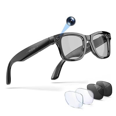 Smart Glasses with Camera, 13MP HD AI Recording Sunglasses for Men Women