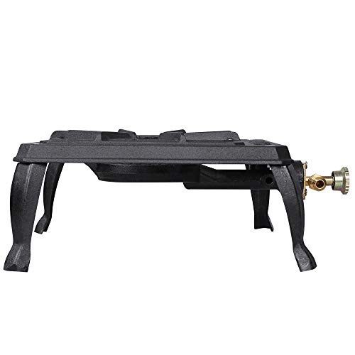 Boshen Portable Stove Burner Cast Iron Propane LPG Gas Cooker for Patio Outdoor Camping BBQ, Not Include Adapter - Thumbnail 4
