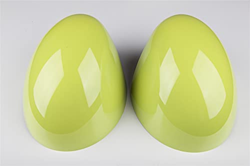 Tapa de la cubierta del espejo retrovisor lateral compatible con Mini Cooper (color amarillo, serie R con espejo plegable eléctrico automático)