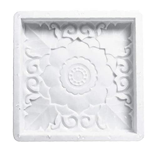 Moule de pavage carré, moule de matrice de chemin, moules en béton de jardin, pavé en brique de béton de béton moule carré, marqueur de peluche de pierre pour chaussée