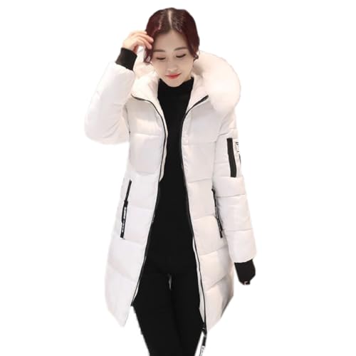 秋冬 中綿コート レディース ダウンコート ミドル丈 フード付き