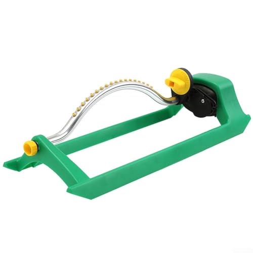 MeevrgR Aspersor de riego de 18 chorros para un cuidado eficaz del césped, con diámetro ajustable y práctico almacenamiento de limpieza de boquillas