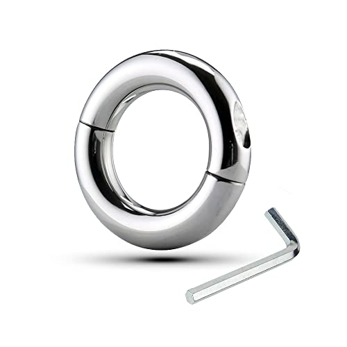 ペニスリング コックリング男性用 ペニすリング cock ring ボンテージ 拘束リング 重量ベアリングト ボール ストレッチャー 加重 304金属 ステンレス鋼 コックペンダント ウェイト トレーニング 男性の貞操デバイ (A4:内径39-40mm、重さ:167g) - 画像1