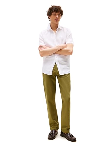 Image of Tommy Hilfiger Men's Stretch Cotton Chino Pants in Custom Fit
