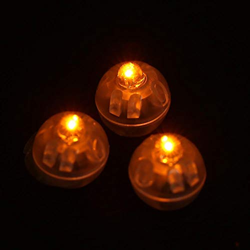 Luz de festa piscando 100 unidades/lote Lâmpadas de esfera Led redondas, Lanterna de luzes de balão