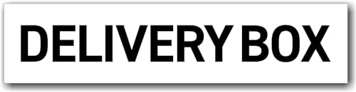 サインプレート 【 DELIVERY BOX 】 ホワイト (文字色:黒) アクリル2層板 UV対策品 レーザー彫刻 粘着テープ付き 150mm×35mm×1.5mm 長四角 おしゃれ スタイリッシュポスト デリバリーボックス 宅配ボックス 郵便ポストメー