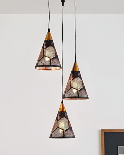Image of Lyse Decor Hanging Lamps for Living Room, Pendant Lights for Drawing Room Center, Dining Table Light and Bedroom Lights (Without Bulb)