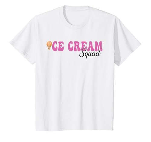 Youth Funny Ice Cream Squad Summer Lover Popsicle Kids Boys Girls T-Shirt