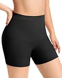 ForeverShaper Shapewear Tummy Control Seamless Slip Shorts for Under Dress Breathable Anti Chafing Shaper Shorts for Women Black