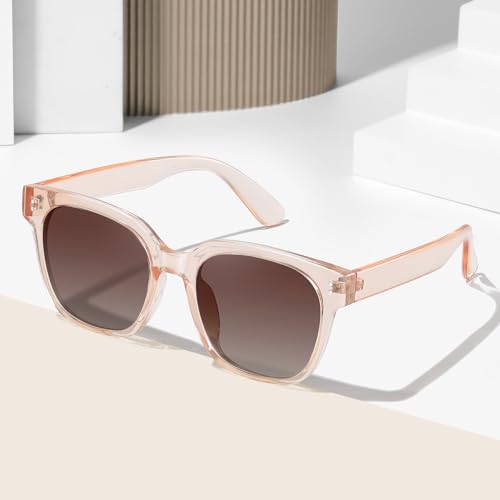 Retro Oversized Square Polarized Sunglasses for Women Classic Vintage UV4003