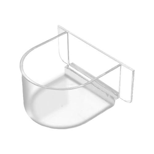 Vogelfutternapf Set 3-TLG - U-förmige Kunststoff Näpfe für Vogelkäfig, Futterspender & Wassertränke für Wellensittiche, Nymphensittiche, Papageien, Einfach zu Reinigen (Transparent) Vogelfutternapf Set 3-TLG - U-förmige Kunststoff Näpfe für Vogelkäfig, Futterspender & Wassertränke für Wellensittiche, Nymphensittiche, Papageien, Einfach zu Reinigen (Transparent)