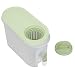 Bollitore freddo da 3,9 litri con rubinetto, distributore di bevande a doppia filtrazione di grande capacità, brocca d'acqua con anello in silicone a doppio strato, coperchio bianco e filtro(Verde)