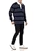 Amazon Essentials Men's Rugby Sweater, Dark Navy Stripe, Large