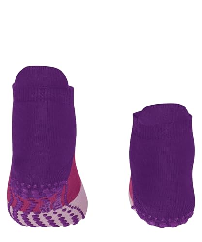 FALKE Unisex-child Stopper socks Colour Block K Hp cotton Nuts on the sole 1 pair, Blue Deep Lilac 6963, 39/42 EU, Blue Deep Lilac 6963, 39/42 EU2