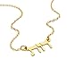 MyNameNecklace Women's Personalized Hebrew Necklace - Pendant Custom Made