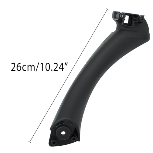 Poignée Intérieur de Porte Droit Passager Noir Poignée de Portiére Avant/Arriére Compatible avec BMW Série 3 E90 E91 2004-2012 – vue 6
