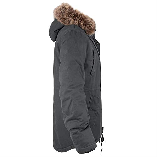 bw-online-shop Winterparka Fishtail mit Futter anthrazit - 5XL