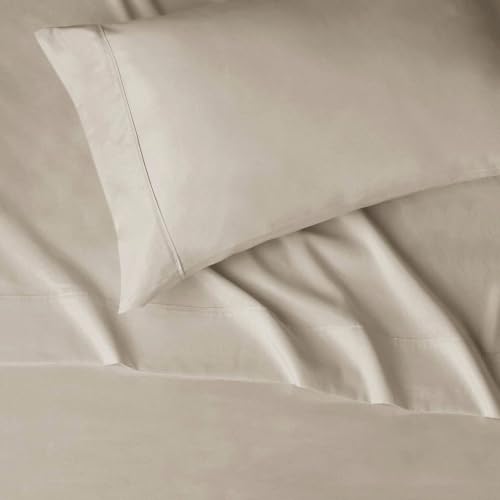 Image of Amazon Basics Lightweight Super Soft Easy Care Microfiber 3-Piece Twin XL Sheet Set with 14-Inch Deep Pockets, Taupe, Solid