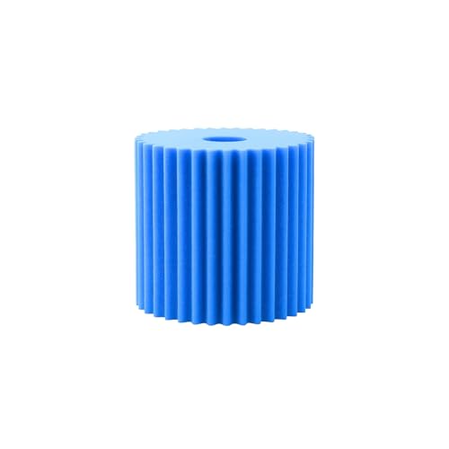 Image of Nispira 506B Foam Dust Filter Replacement for Electrolux Centralux Aerus Central Vacuum 1561,1569,1580,1584,1590,1590A E130 Series, E177A Blue Scalloped, 1 Pack