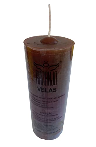 caixa com 5 velas 7 dias tradicionais arcanjo velas 270g (Marrom)