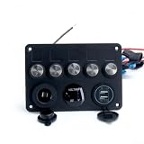 Centralina Interruttori Auto RV con Caricatore USB