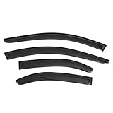 Window Visor Fits 2004-2008 Acura TSX | Window Visor Car Rain Window Shade Visor Dark Smoke 4PC Acrylic by IKON MOTORSPORTS | 2005 2006 2007