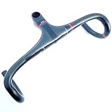 Matériau : guidon de vélo de route en fibre de carbone, haute résistance, pas facile à déformer, résistant à l'usure, pas facile à accumuler de la poussière, facile à nettoyer.
