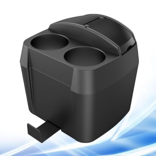 Multifonctionnelle avec porte gobelet conteneur à déchets noir de grande capacité
