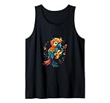 Parrot Violinist Violin Player Bird Musician Tank Top