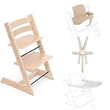 Stokke(ストッケ)【公式】【セット商品】 トリップトラップ ベビーチェア ハイチェア 4点 スターターセット 食卓 赤ちゃん 椅子 ナチュラル 北欧デザイン 安定感 快適性 丈夫な構造 6ヶ月から大人まで