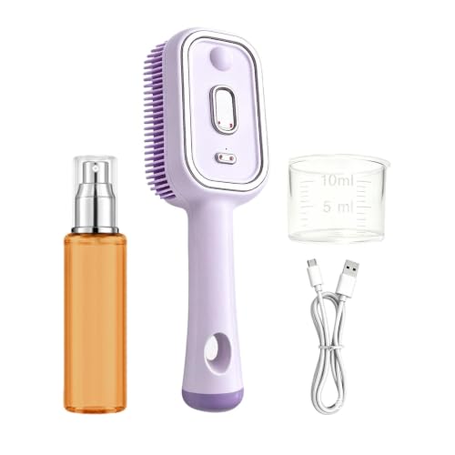Peine masaje autolimpiante para desenredar el cabello sin tirones 7